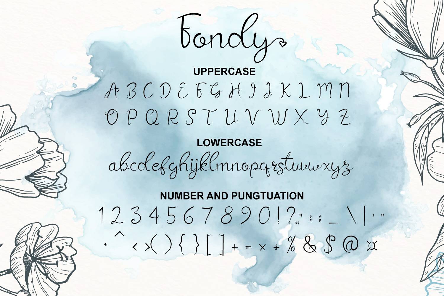 Fondy Font sample