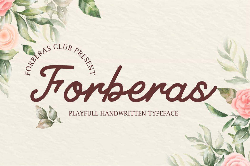 Forberas Font sample