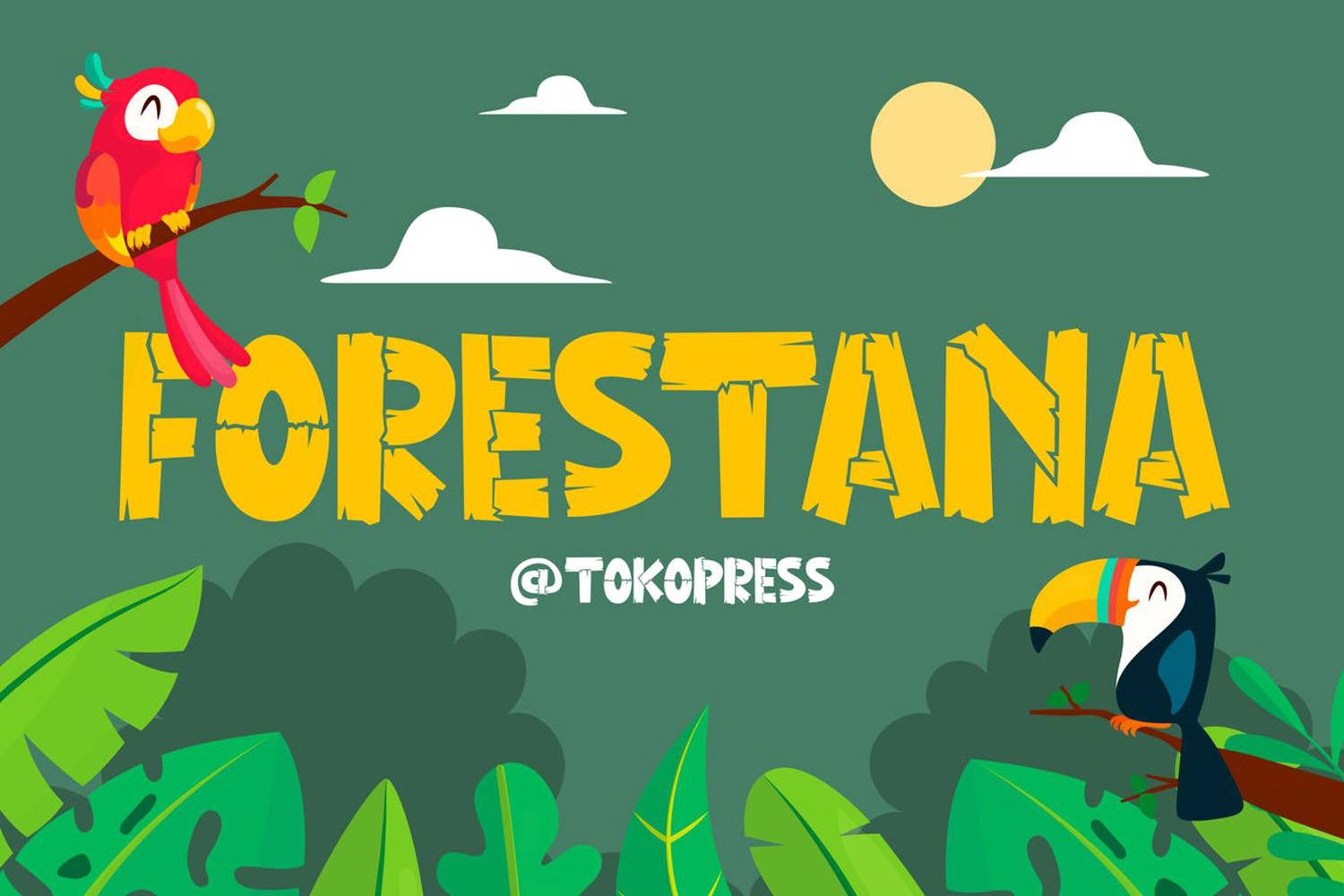 Forestana Font sample