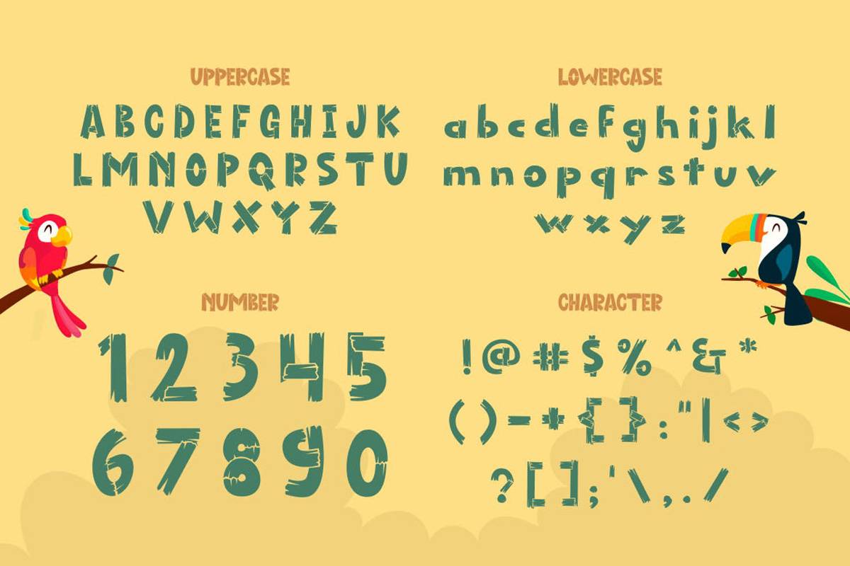 Forestana Font sample
