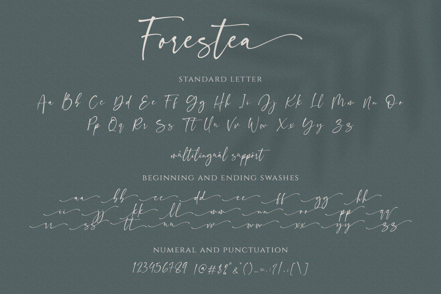 Forestea Font sample