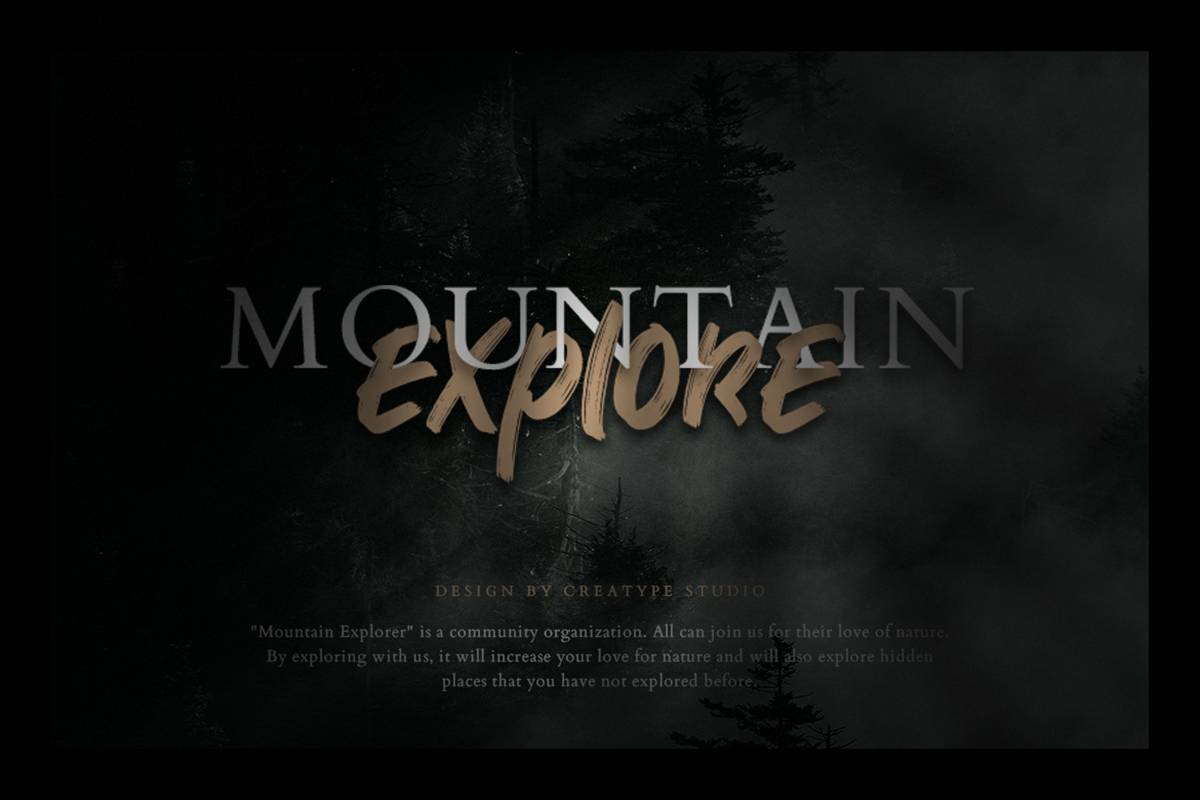 Forester Font sample