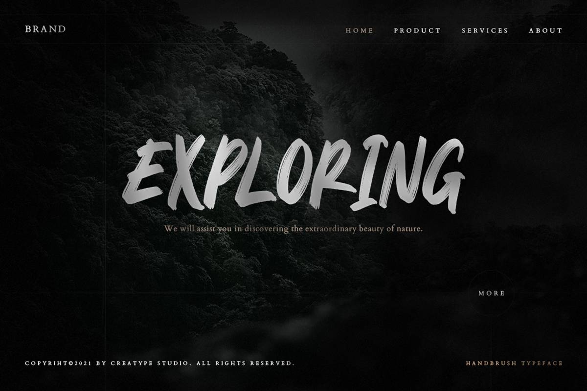 Forester Font sample