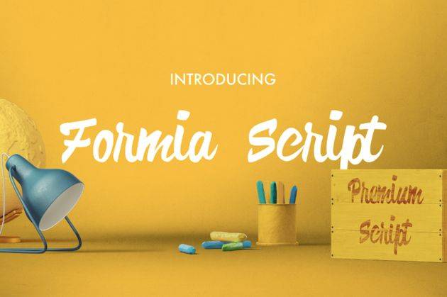 Formia Script Font sample