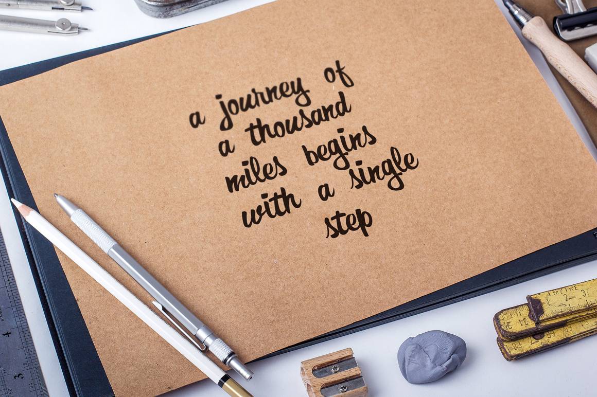 Formia Script Font sample