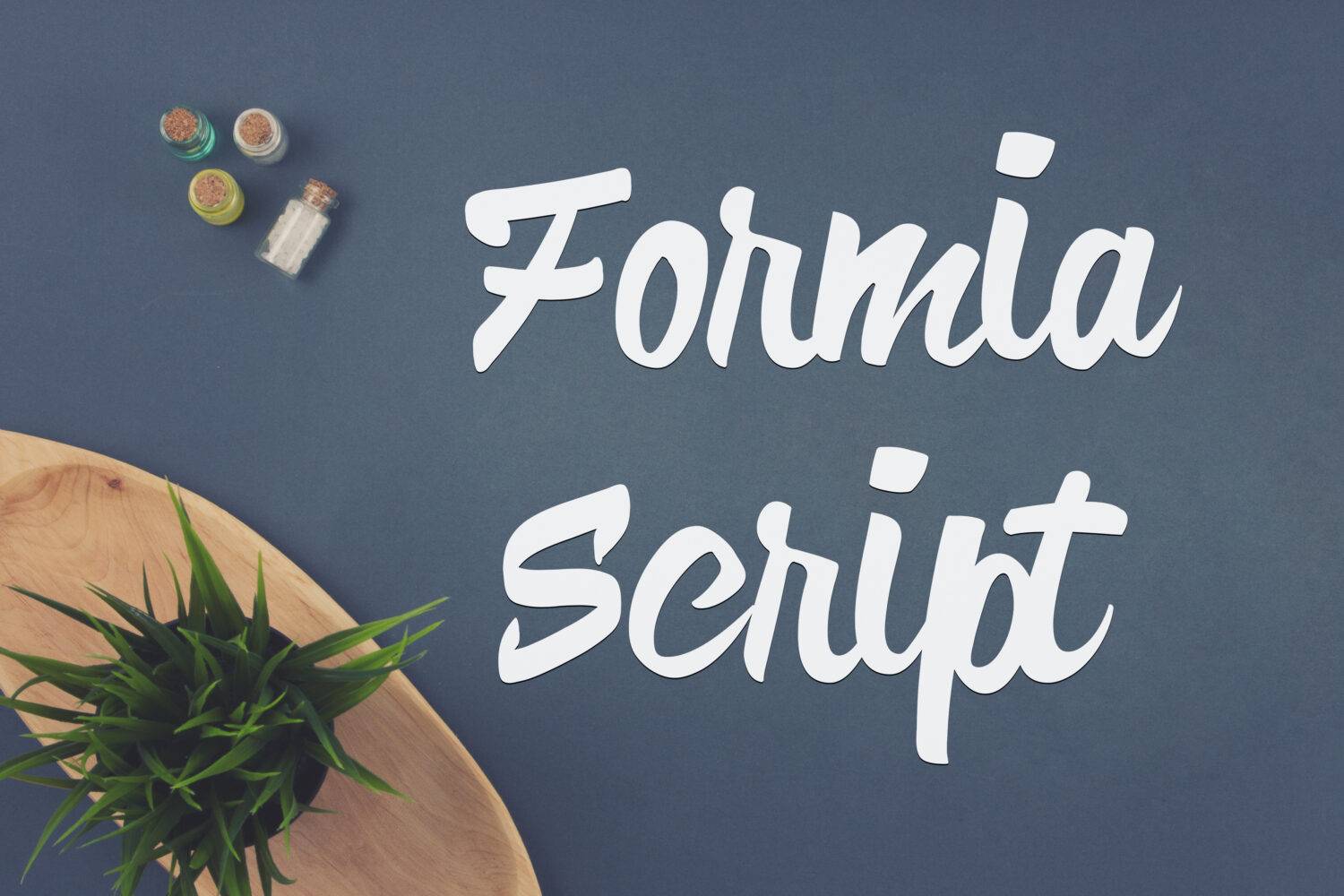 Formia Script Font sample