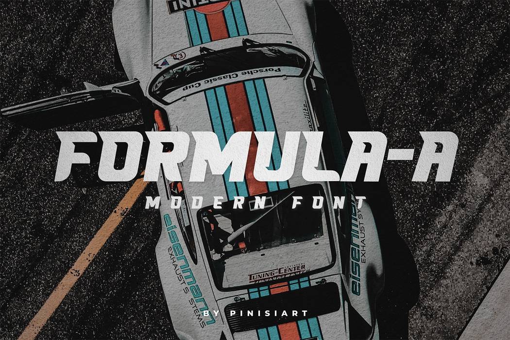 Formula A Font sample