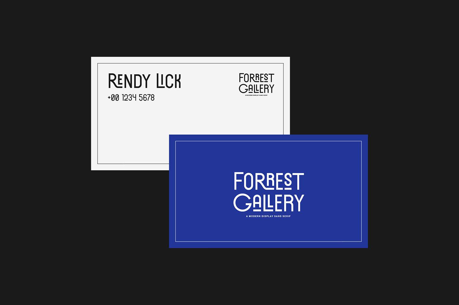 Forrest Gallery Font sample