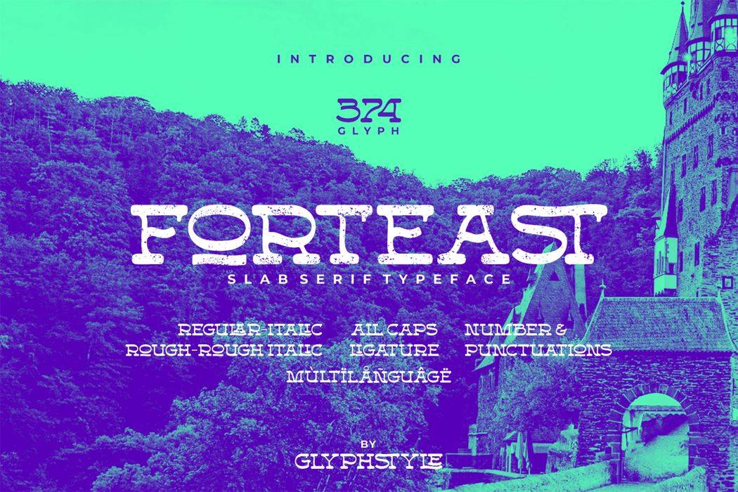 Forteast Font sample