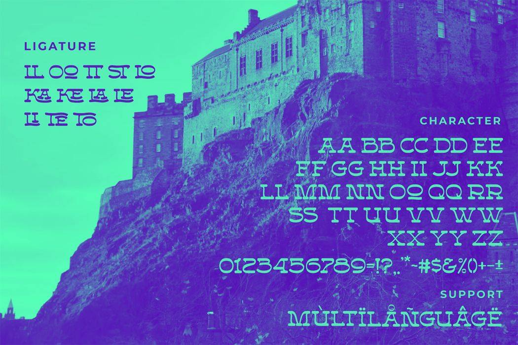 Forteast Font sample