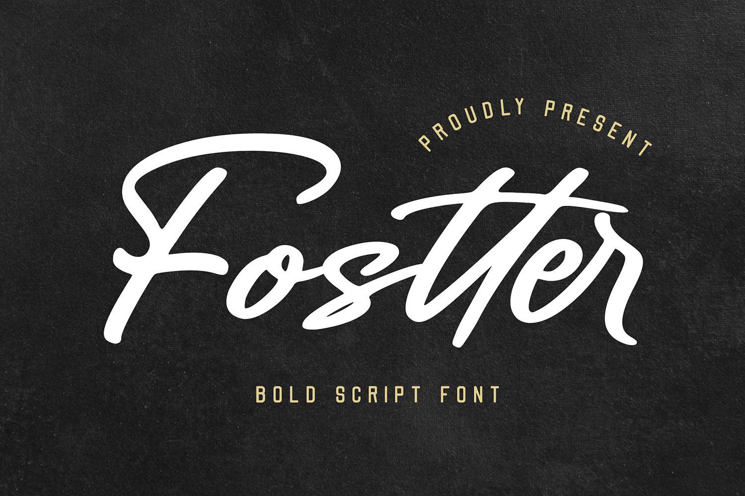 Fostter Font sample