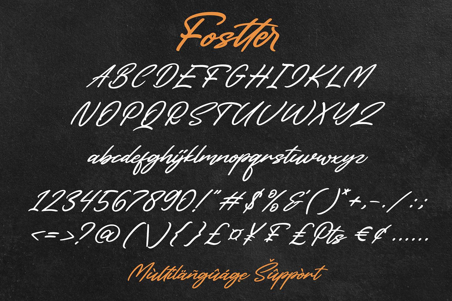 Fostter Font sample