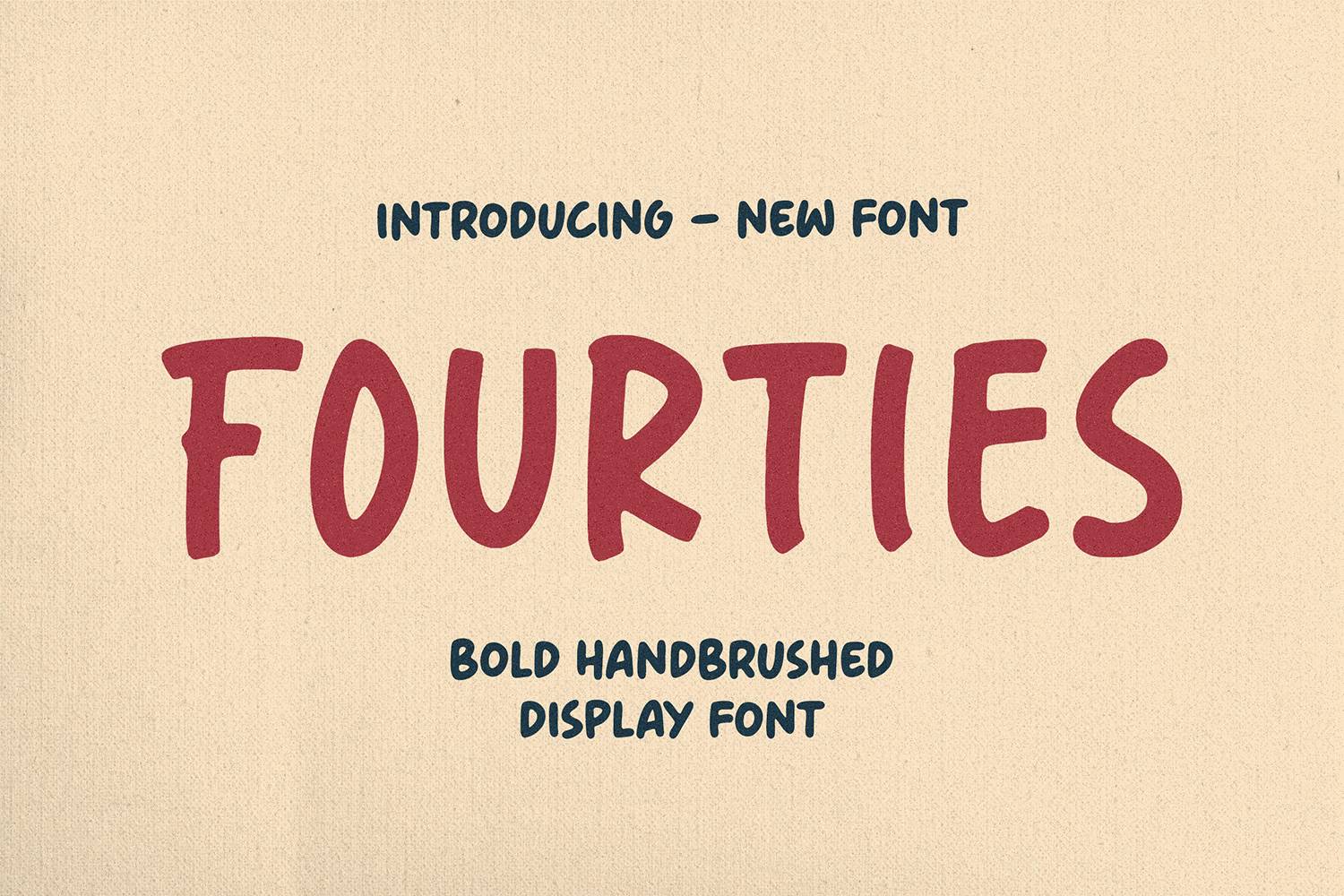Fourties Font sample