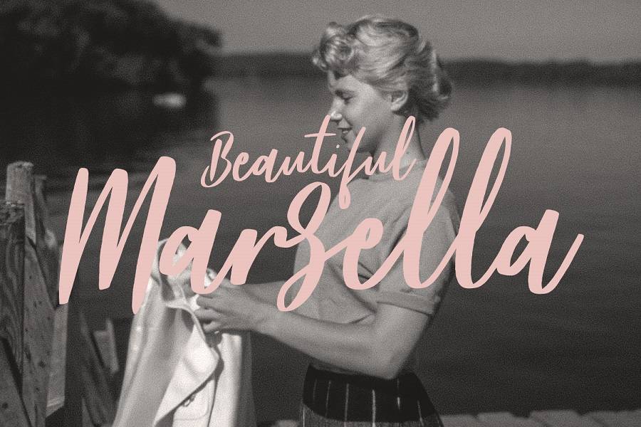 Frances Modern Script Font sample