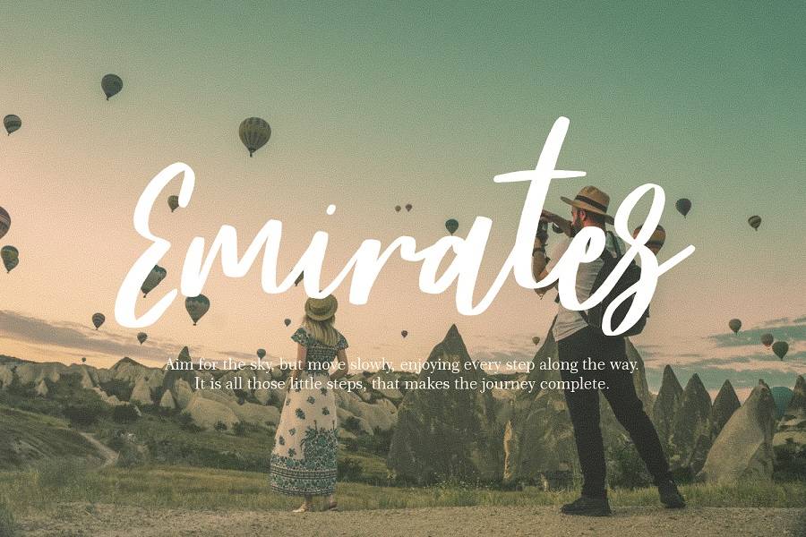 Frances Modern Script Font sample