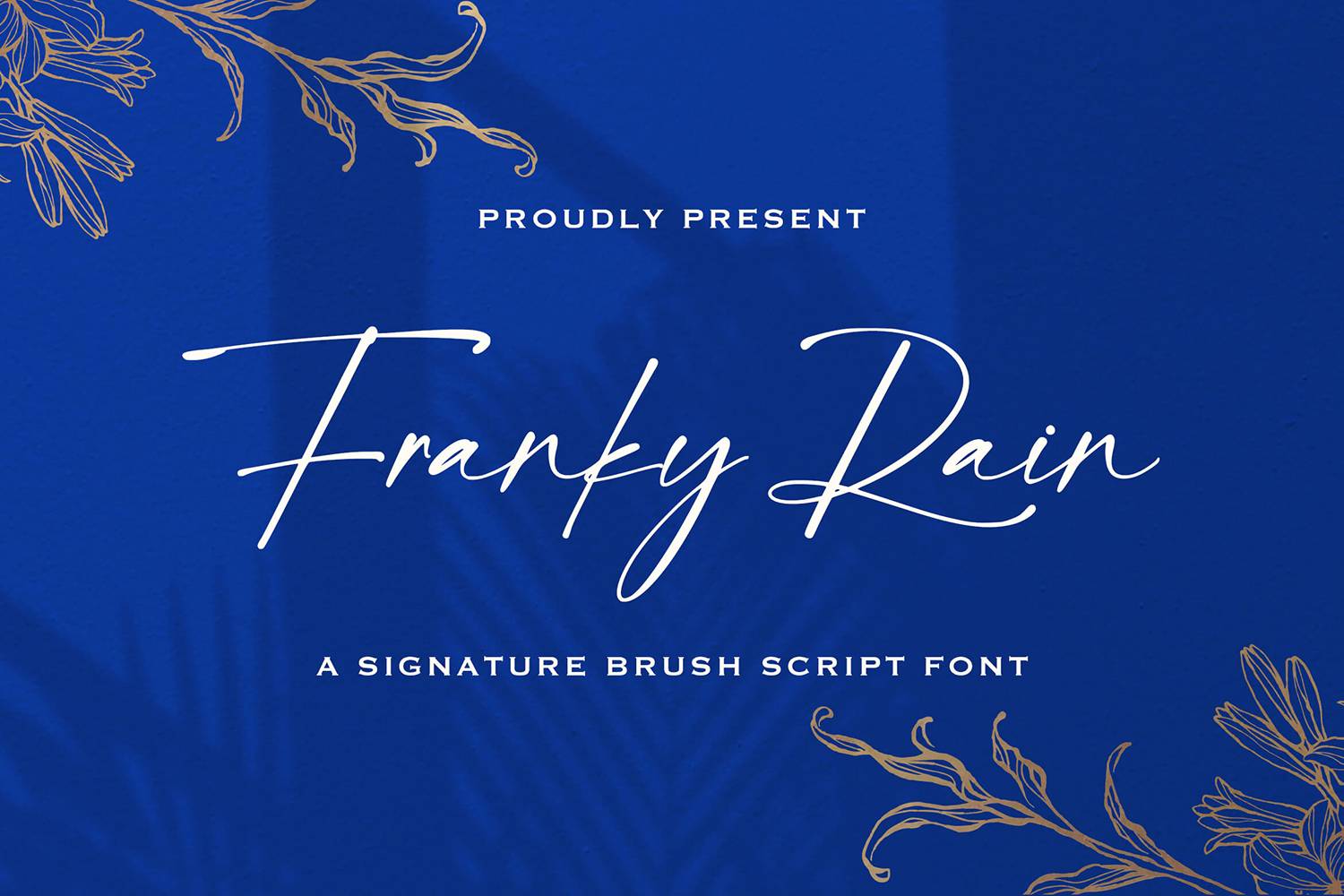 Franky Rain Font sample
