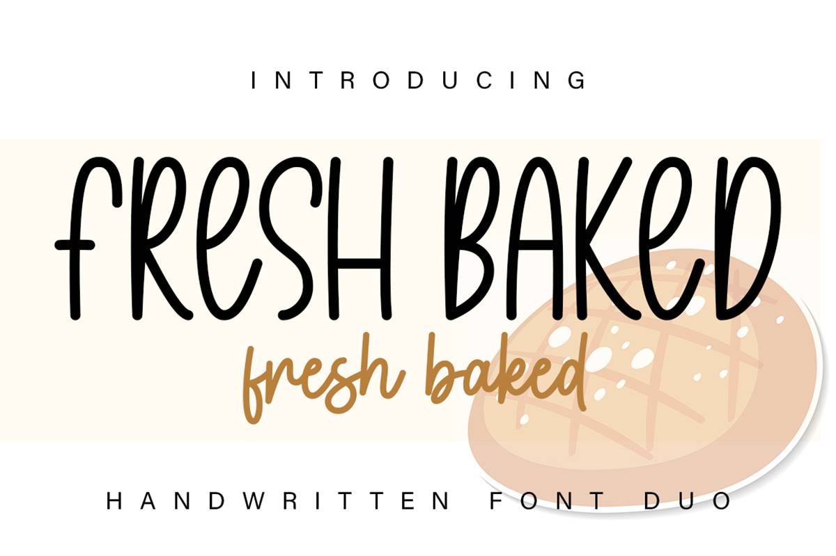 Fresh Baked Font sample