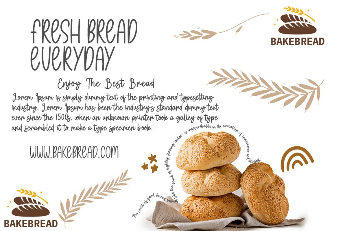 Fresh Baked Font sample
