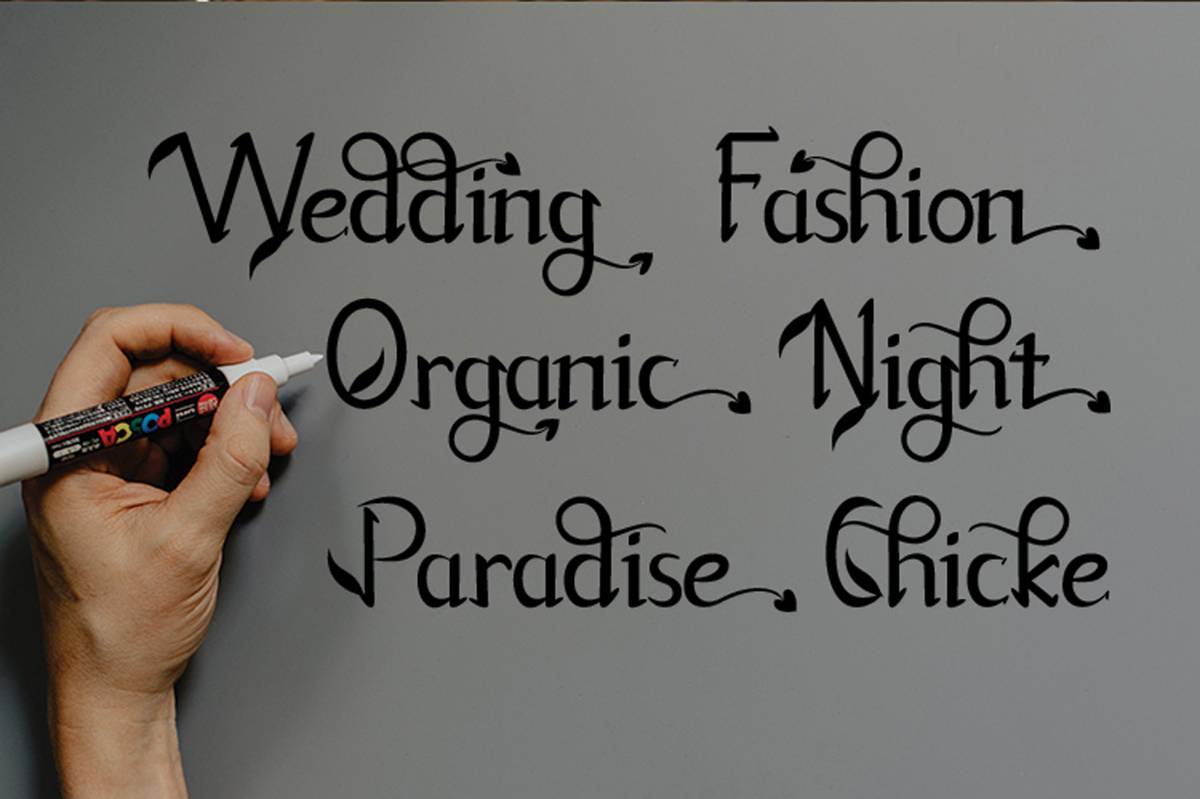 Freshliy Font sample