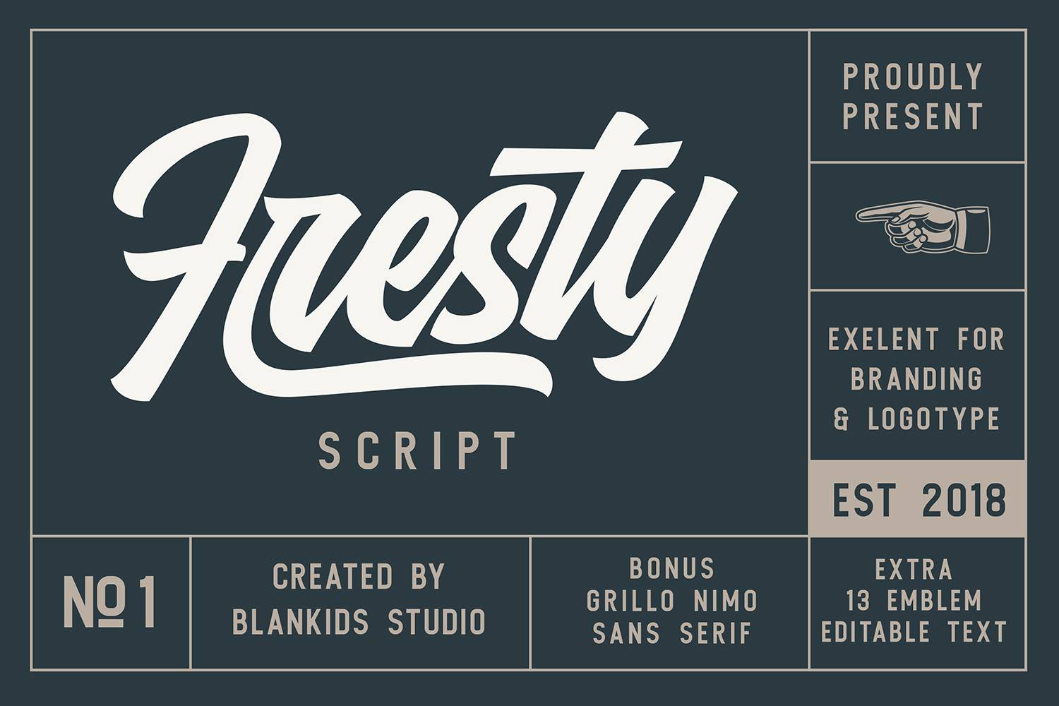 Fresty Scipt Font sample