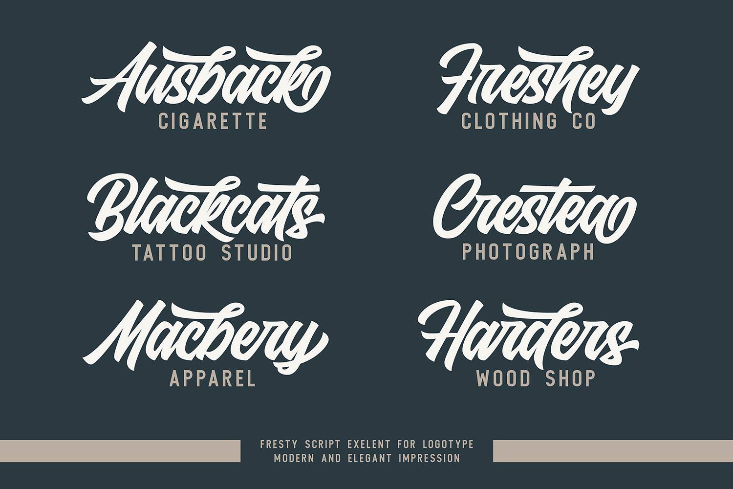 Fresty Scipt Font sample