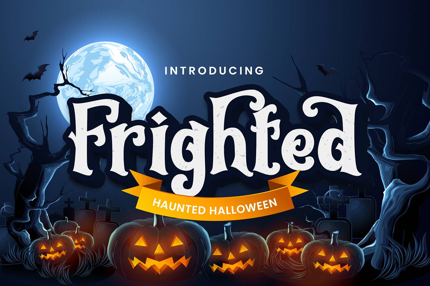 Frighted Font sample