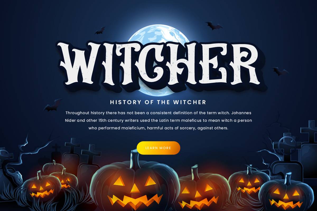 Frighted Font sample
