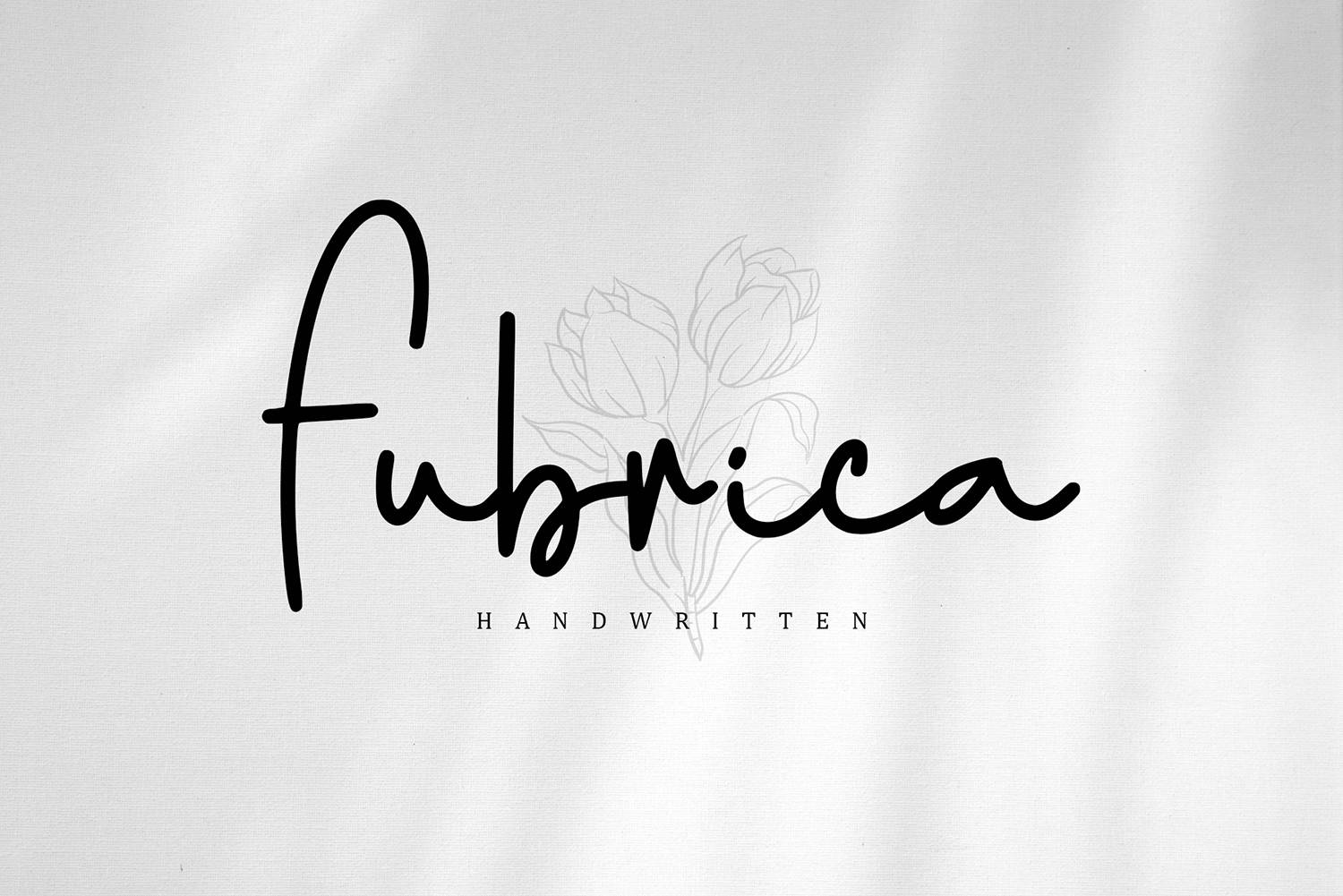Fubrica Font sample