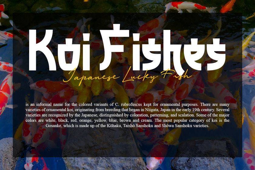 Fujiyama Font sample