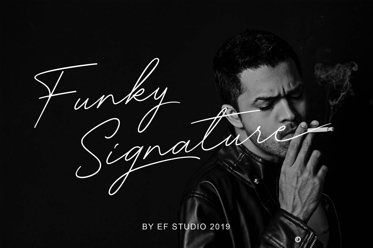 Funky Signature Font sample