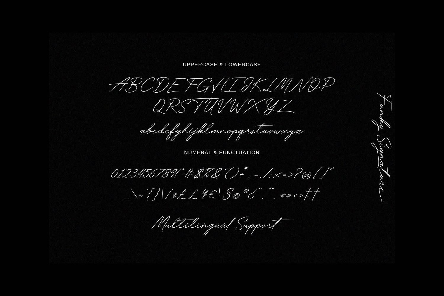 Funky Signature Font sample