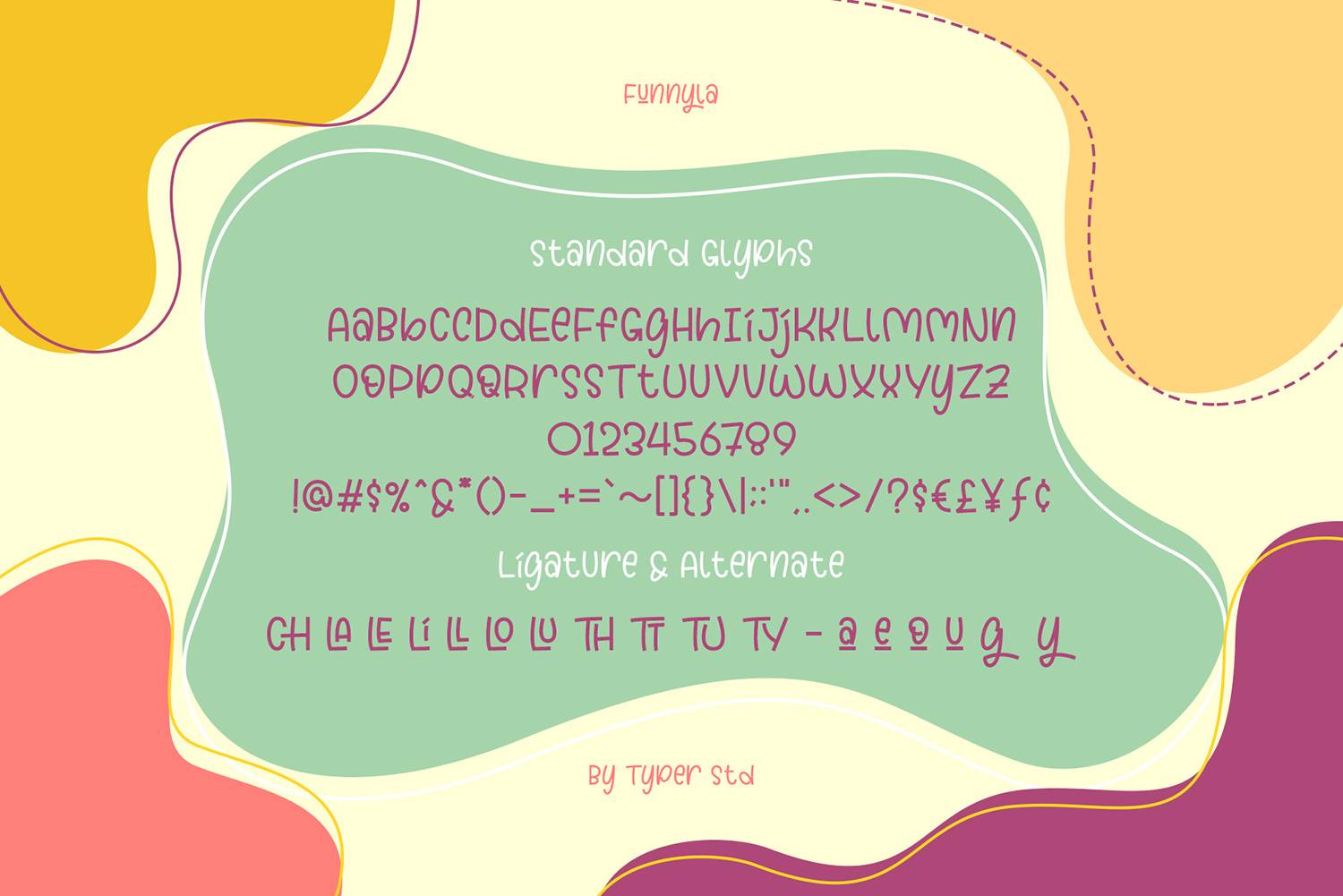 Funnyla Font sample