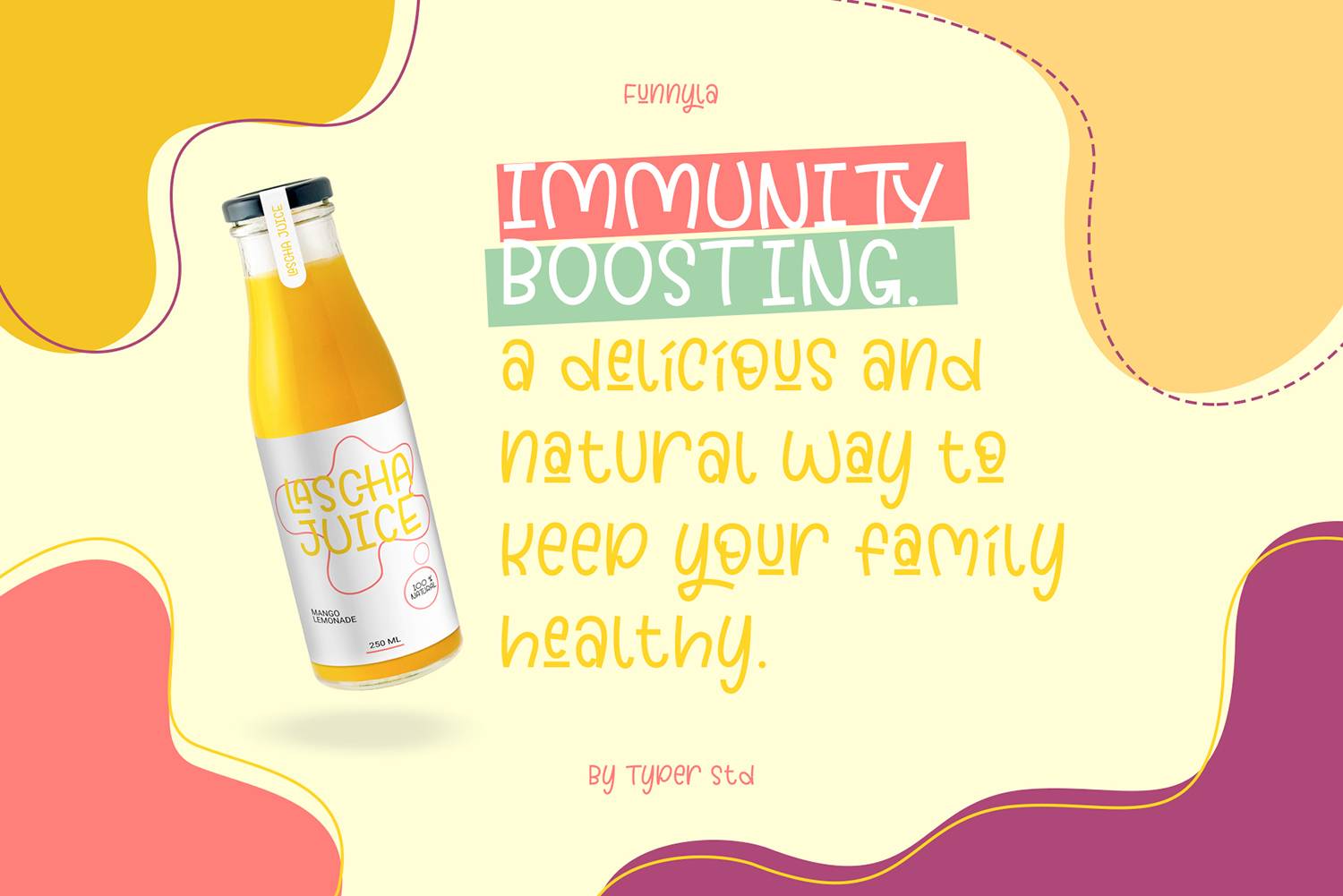 Funnyla Font sample