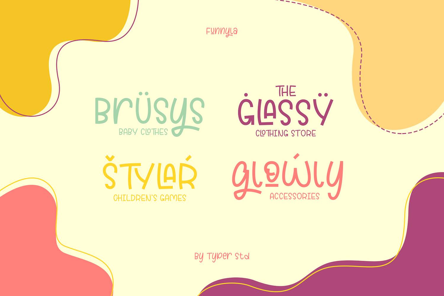 Funnyla Font sample
