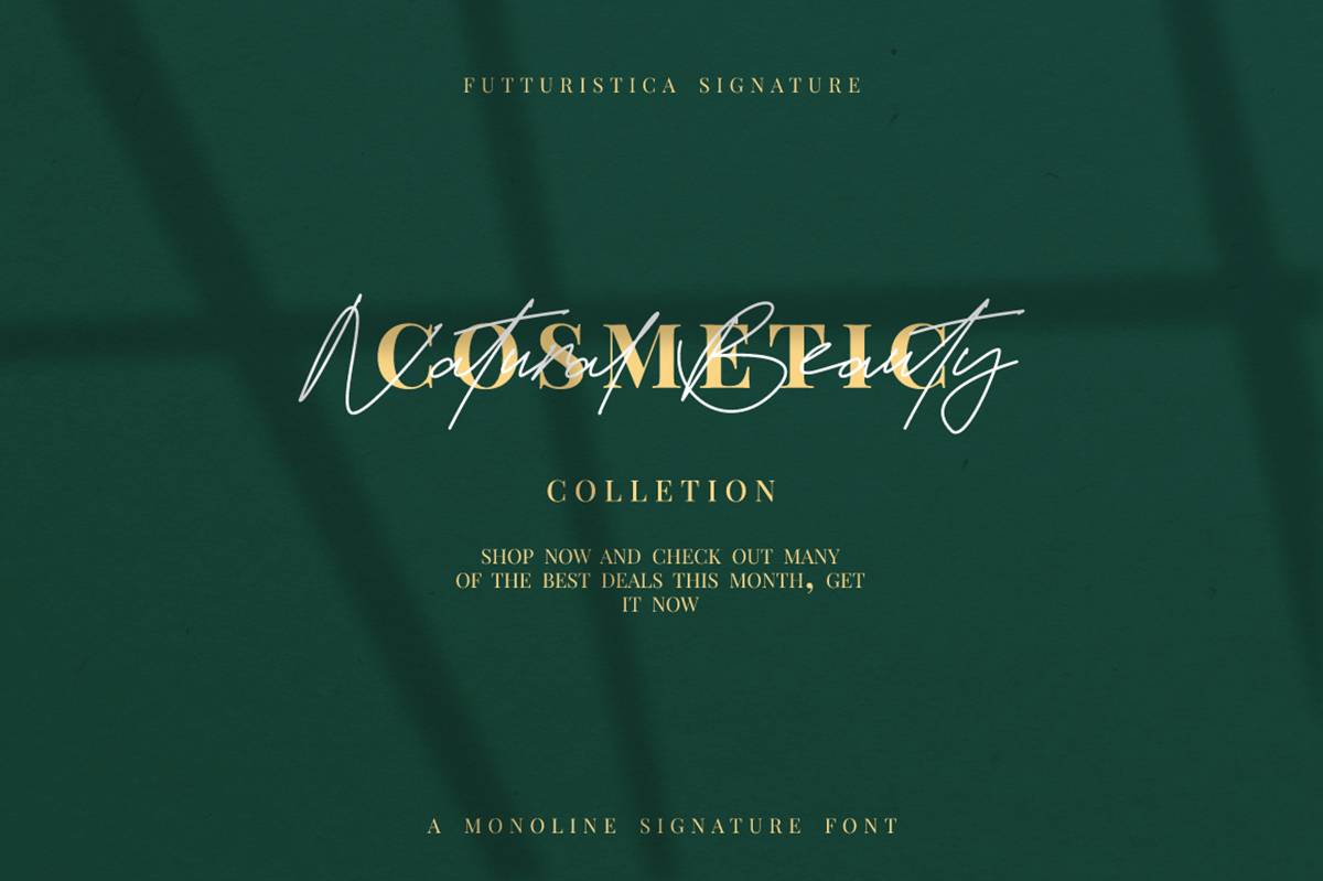Futturistica Signature Font sample