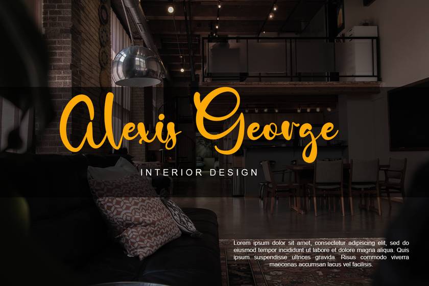 Gabriel Smith Font sample