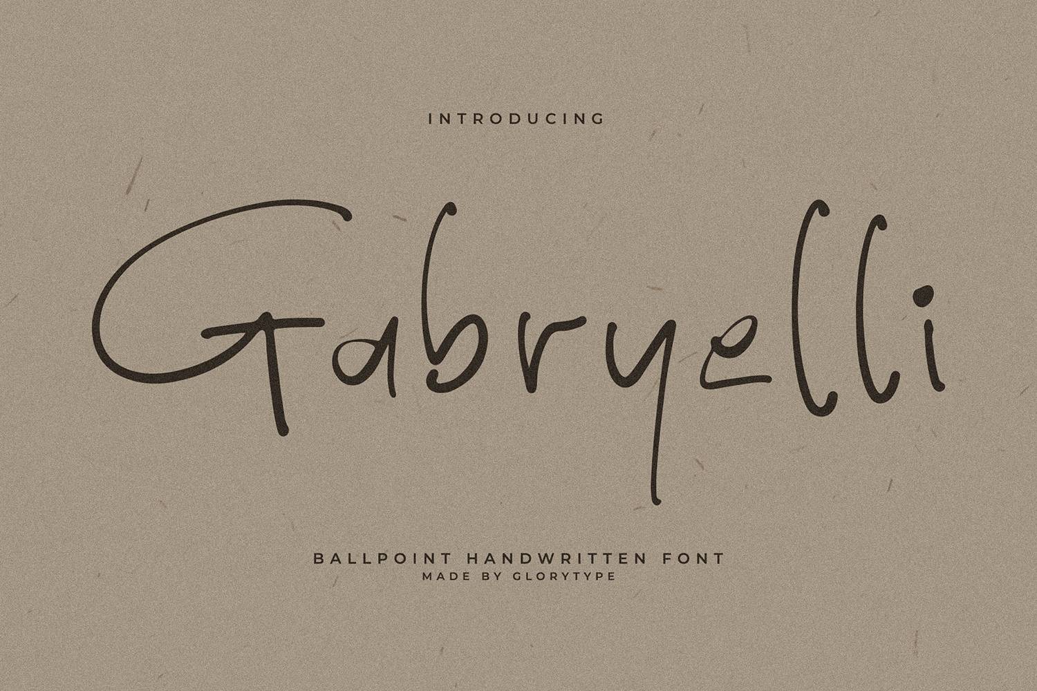 Gabryelli Font sample