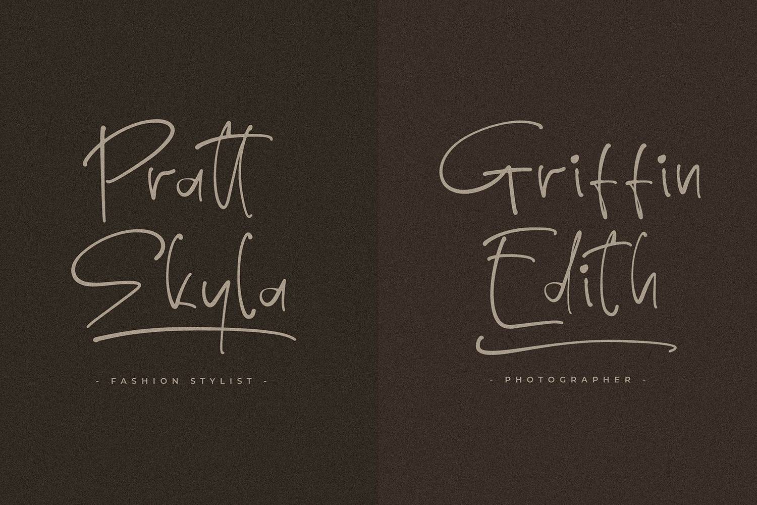 Gabryelli Font sample