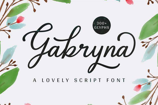 Gabryna Script Demo sample