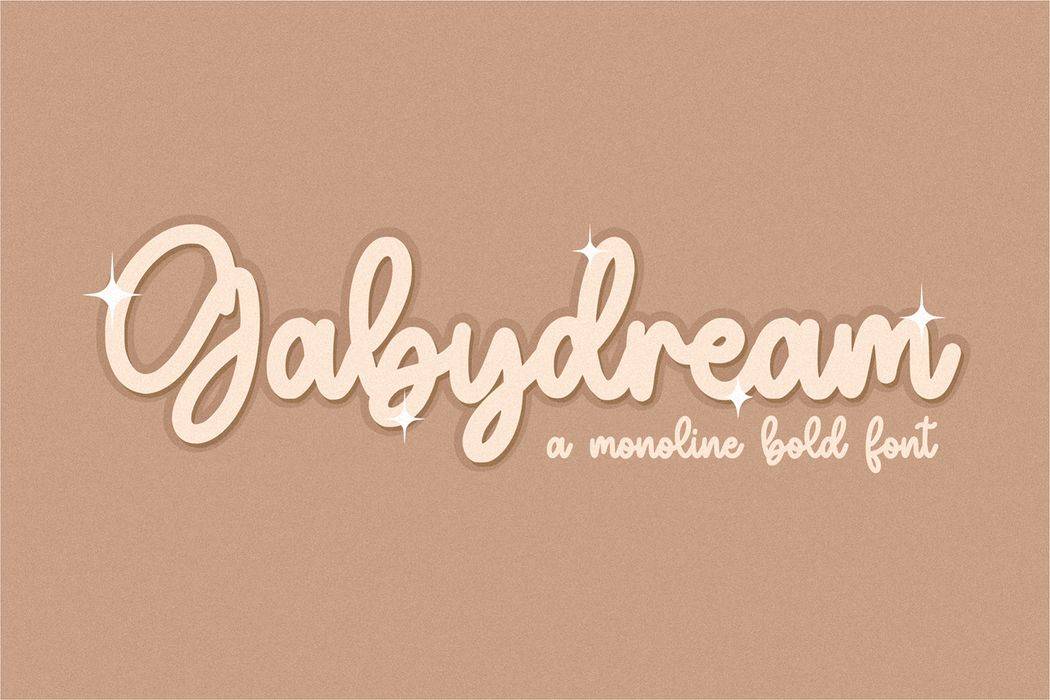 Gabydream Font sample
