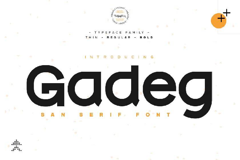 Gadeg Font sample