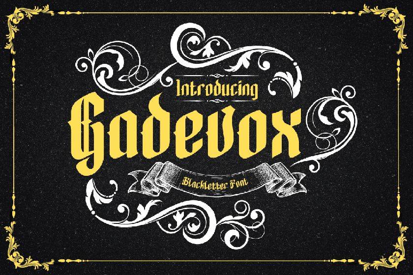 Gadevox Font sample