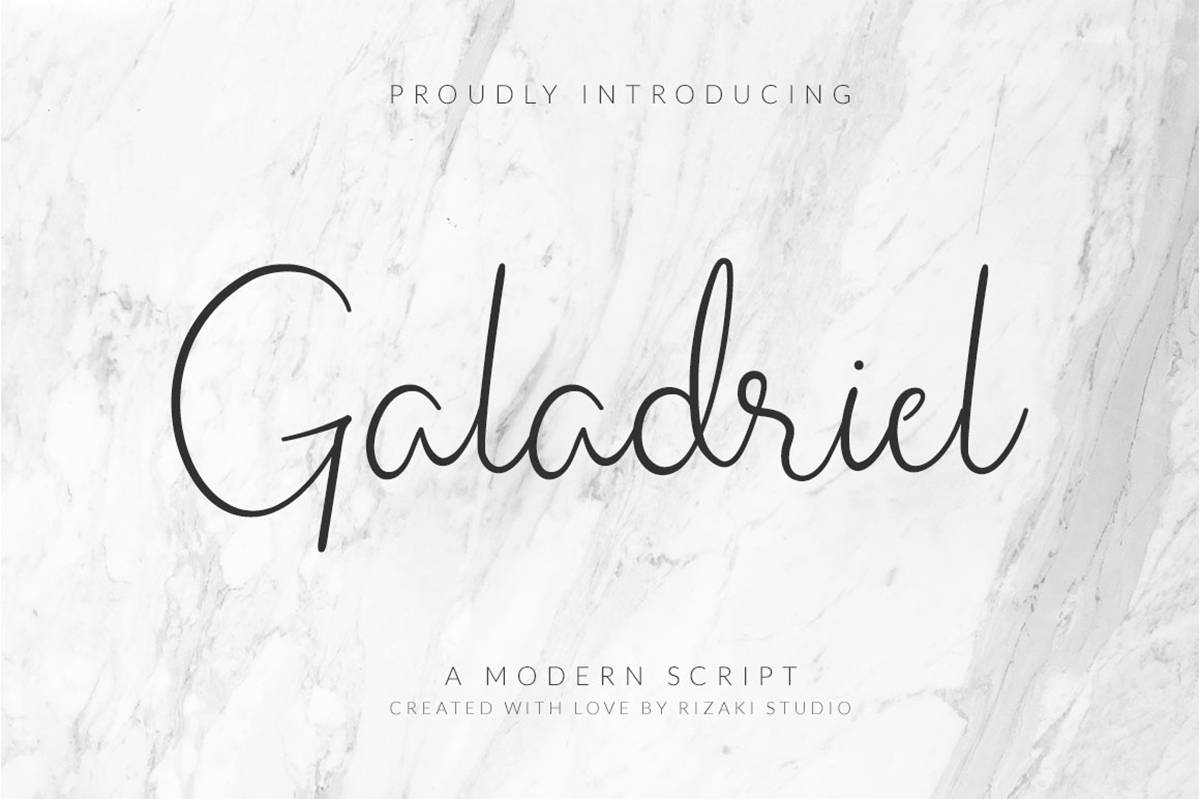 Galadriel Font sample