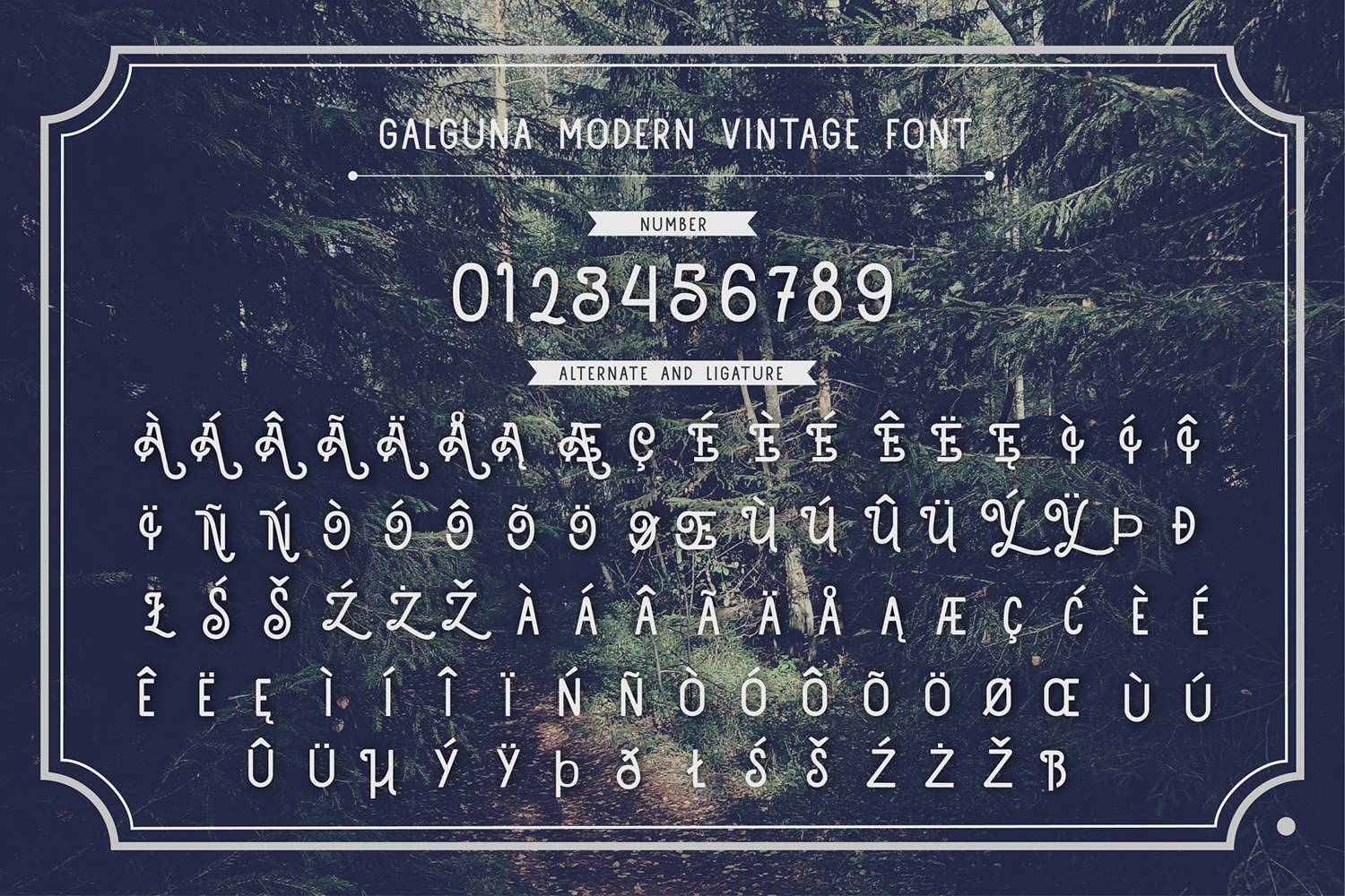 Galguna Font sample