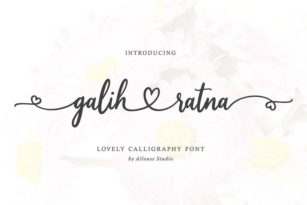 Galih Ratna Font sample