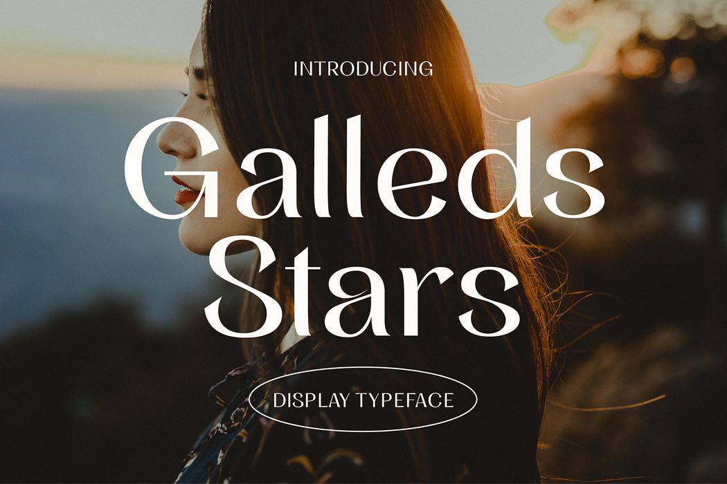 Galleds Stars Font sample