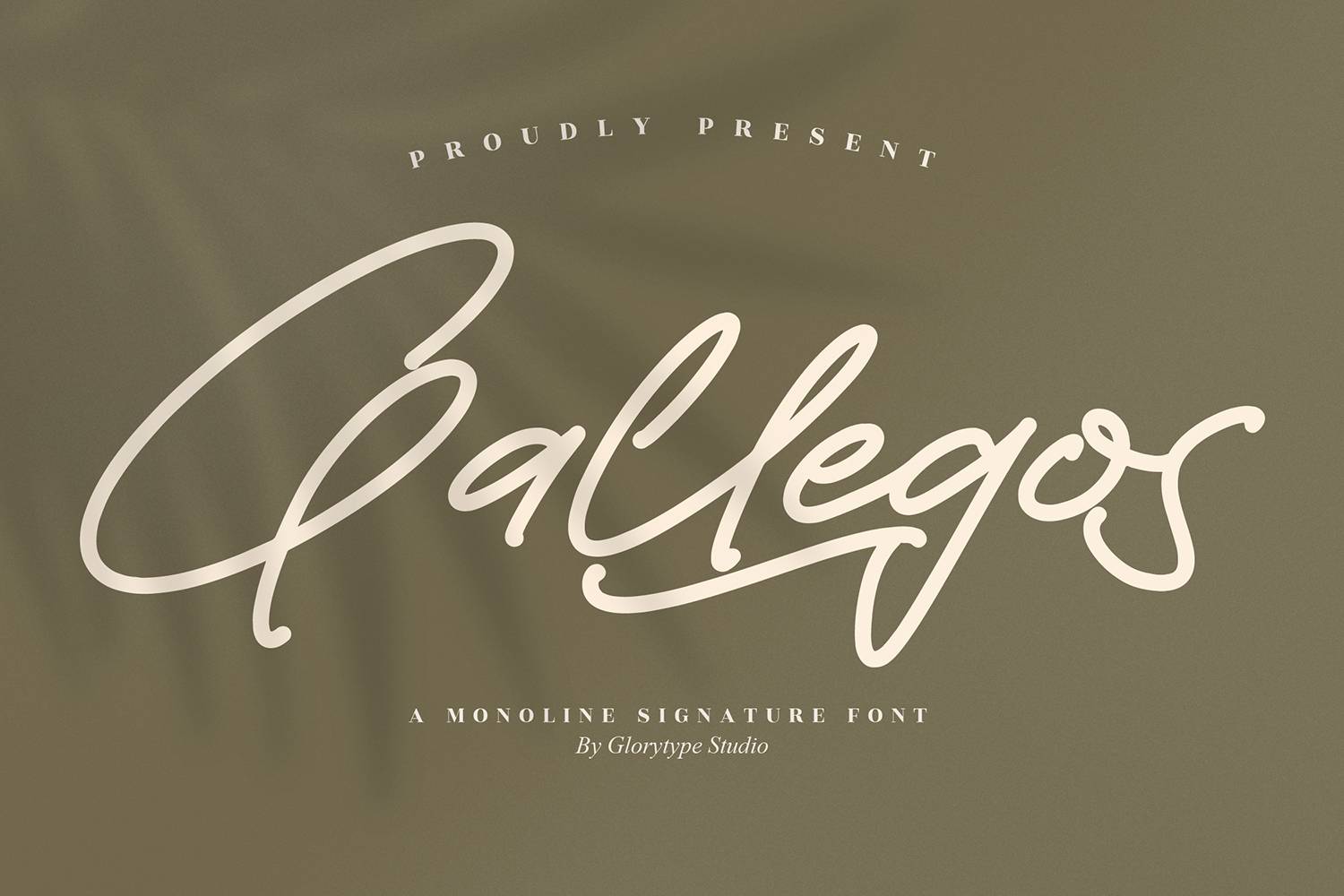 Gallegos Font sample