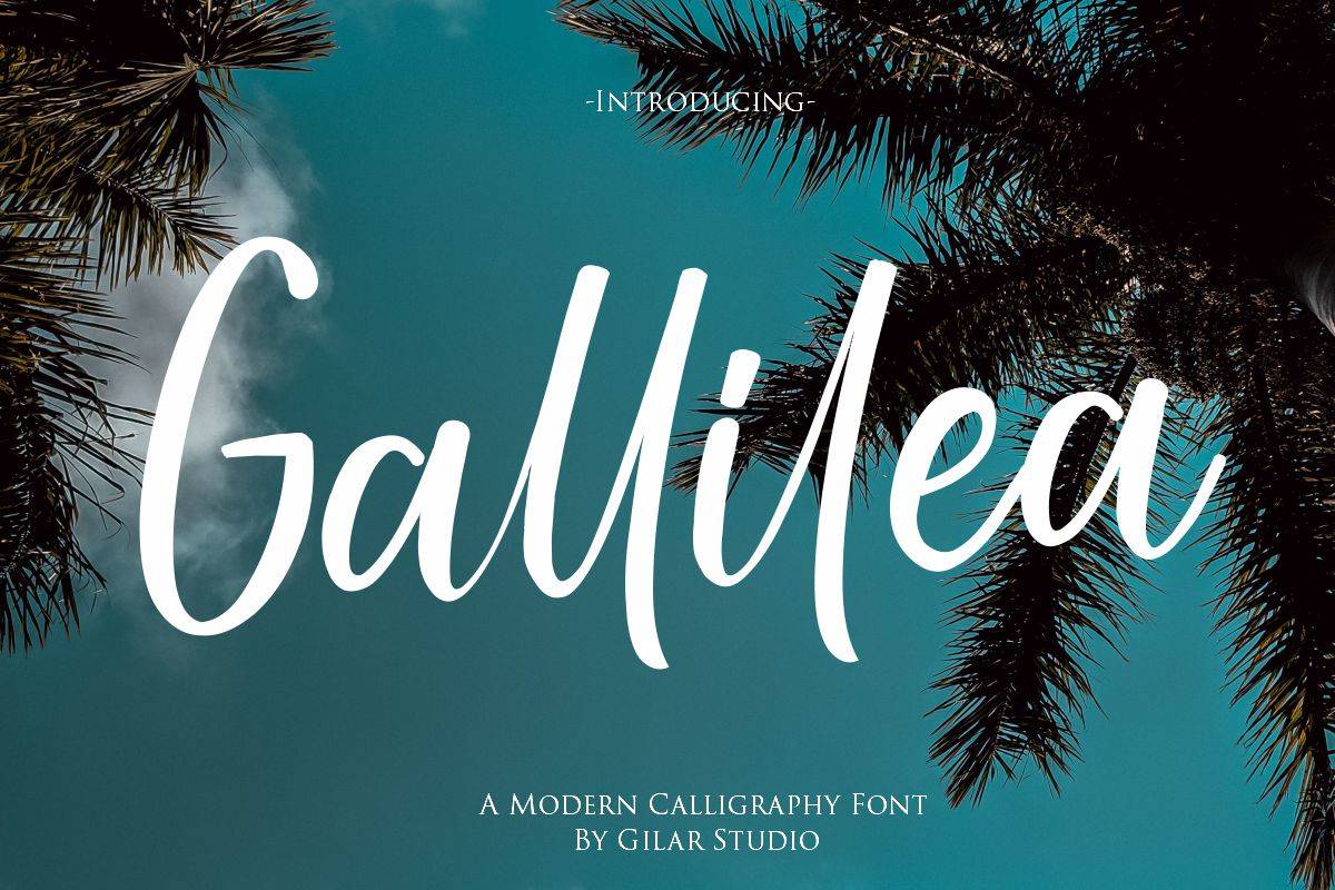 Gallillea Font sample