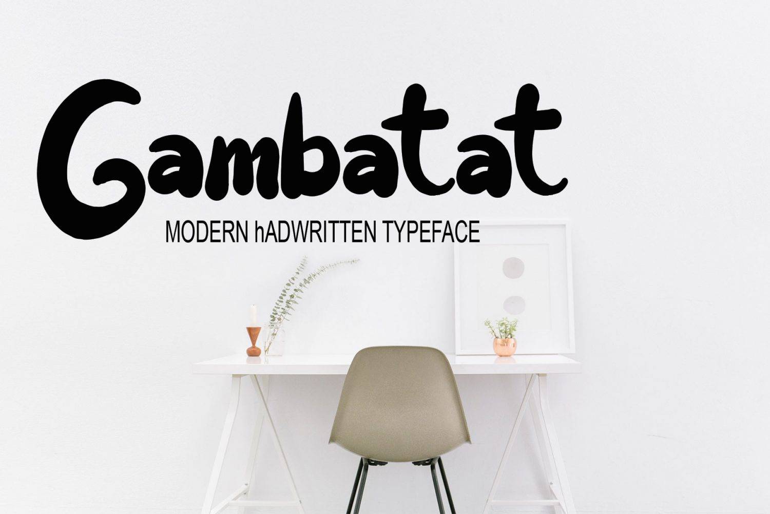 Gambatat Font sample