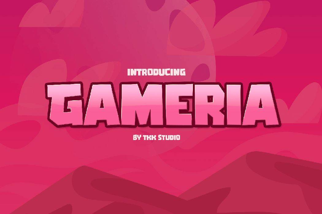 Gameria Font sample